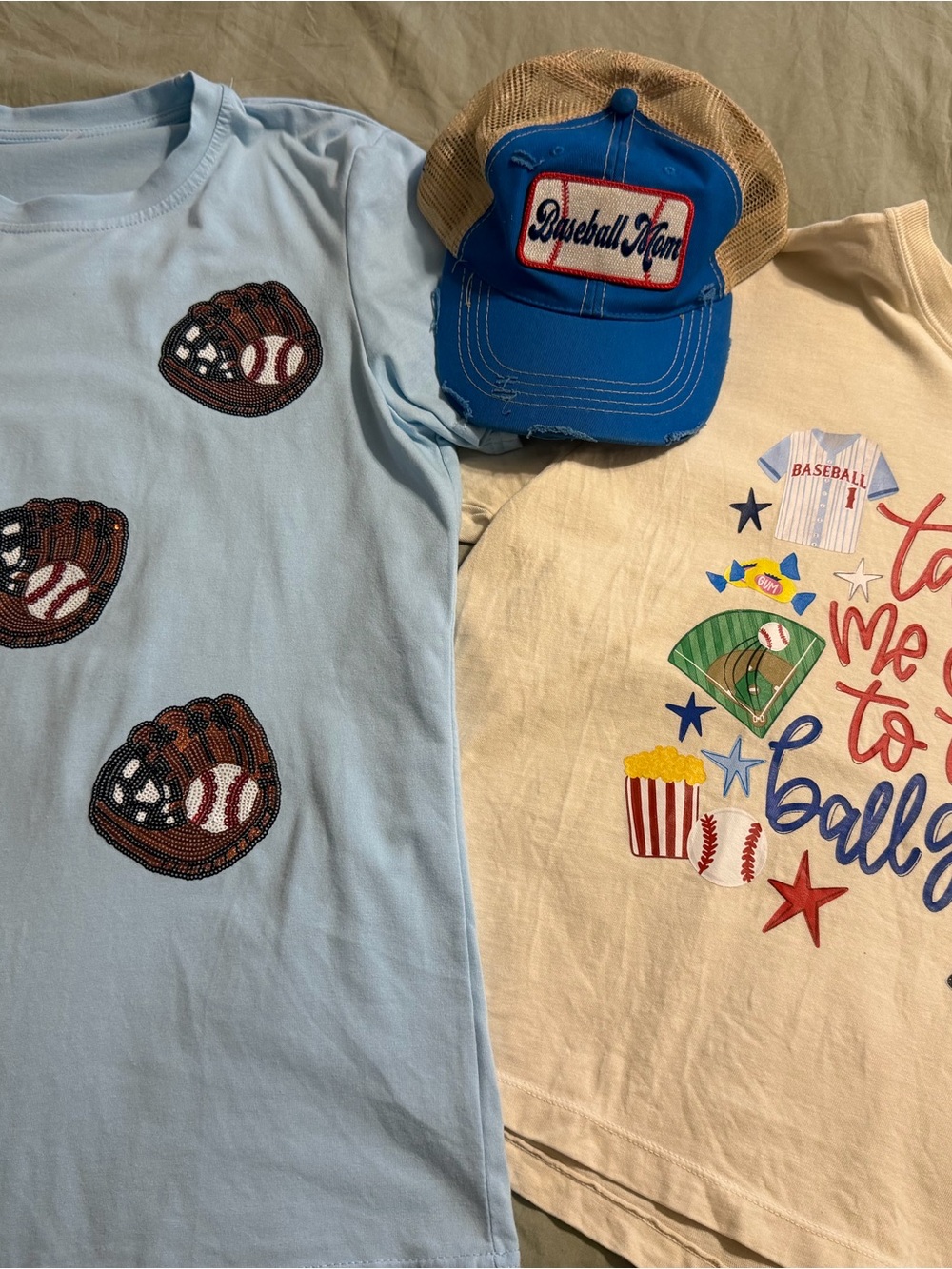 Women’s Baseball Bundle boutique Graphic Tee - Sequin top, Judith March